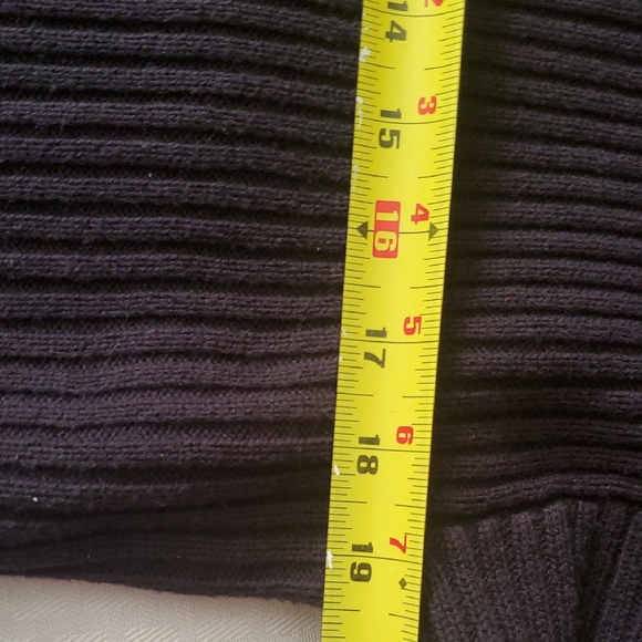 Eloquii Black and White Rib Whipstitch Sweater Sz 14/16 - Picture 10 of 12